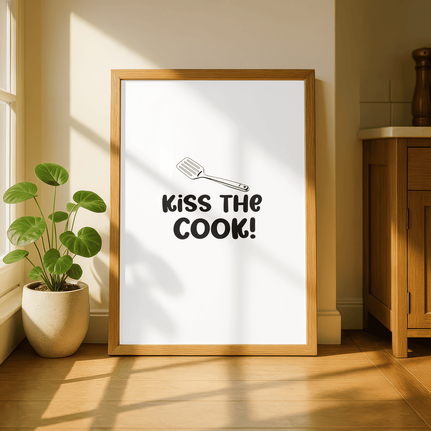 Kiss The Cook Kitchen Print