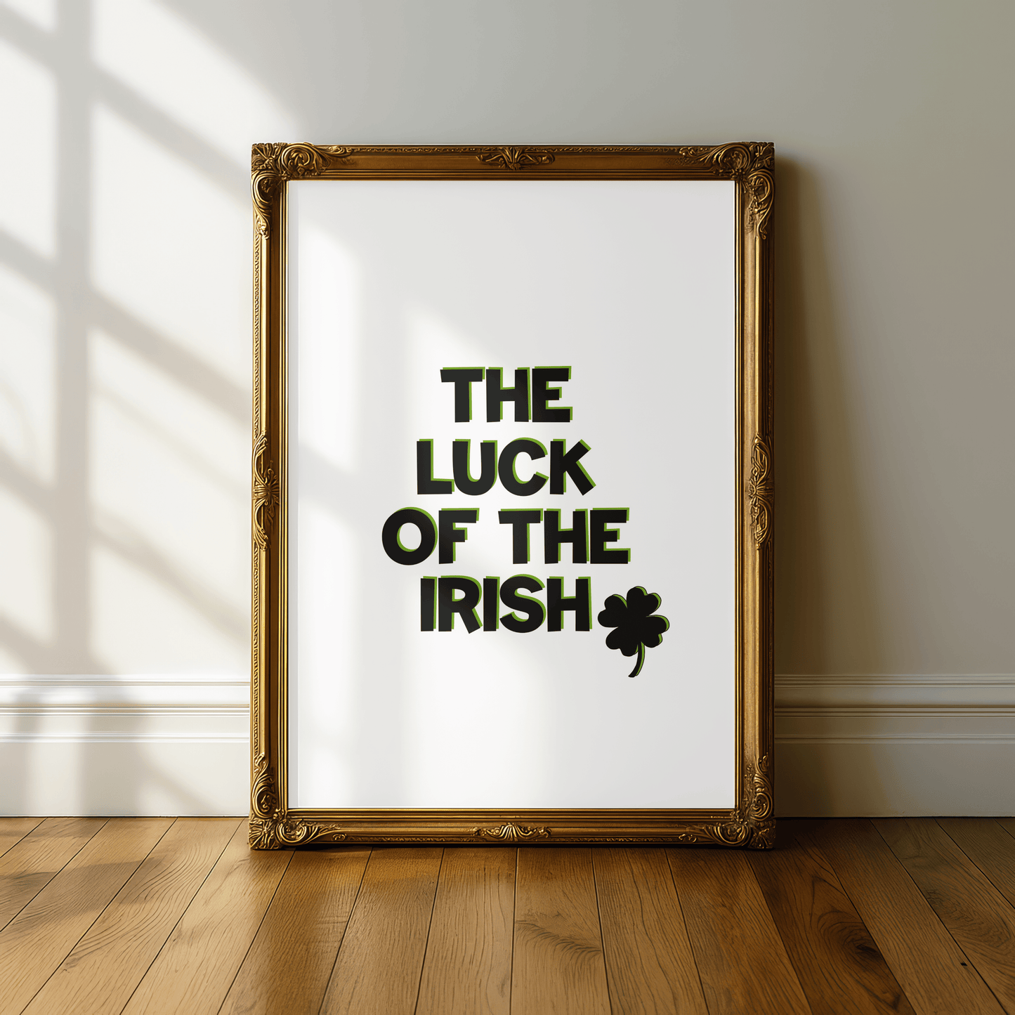 The Luck of the Irish Minimal Print