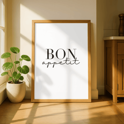 Bon Appetit Minimal Kitchen Print