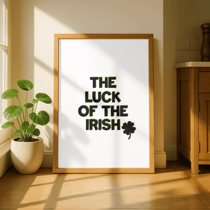 The Luck of the Irish Minimal Print