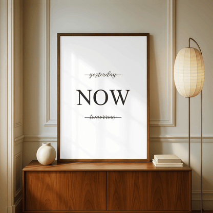 Yesterday, Now, Today Minimal Print