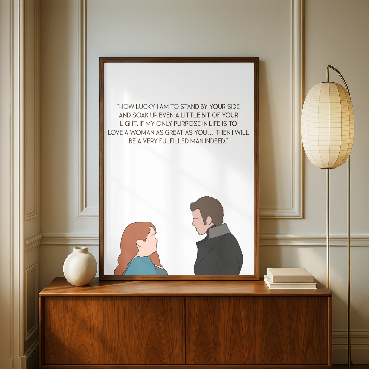 Penelope x Colin Bridgerton Quote Print - A5