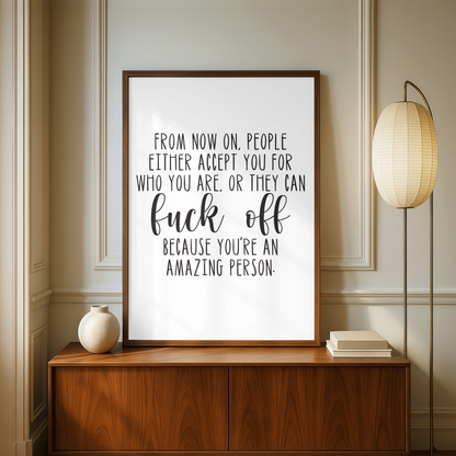 My Mad Fat Diary Quote Print - A5