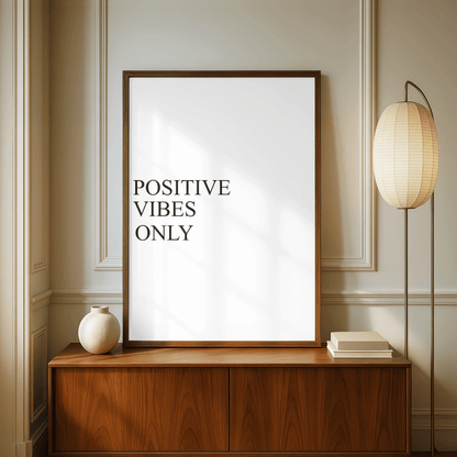 Positive Vibes Only Minimal Print