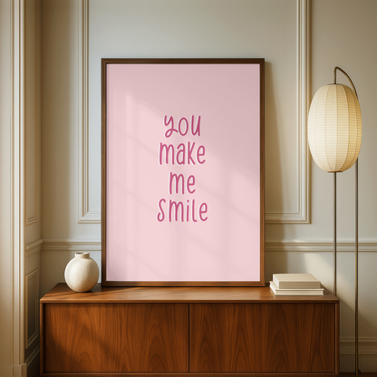 Uncle Kracker "You Make Me Smile" Lyric Print - A5