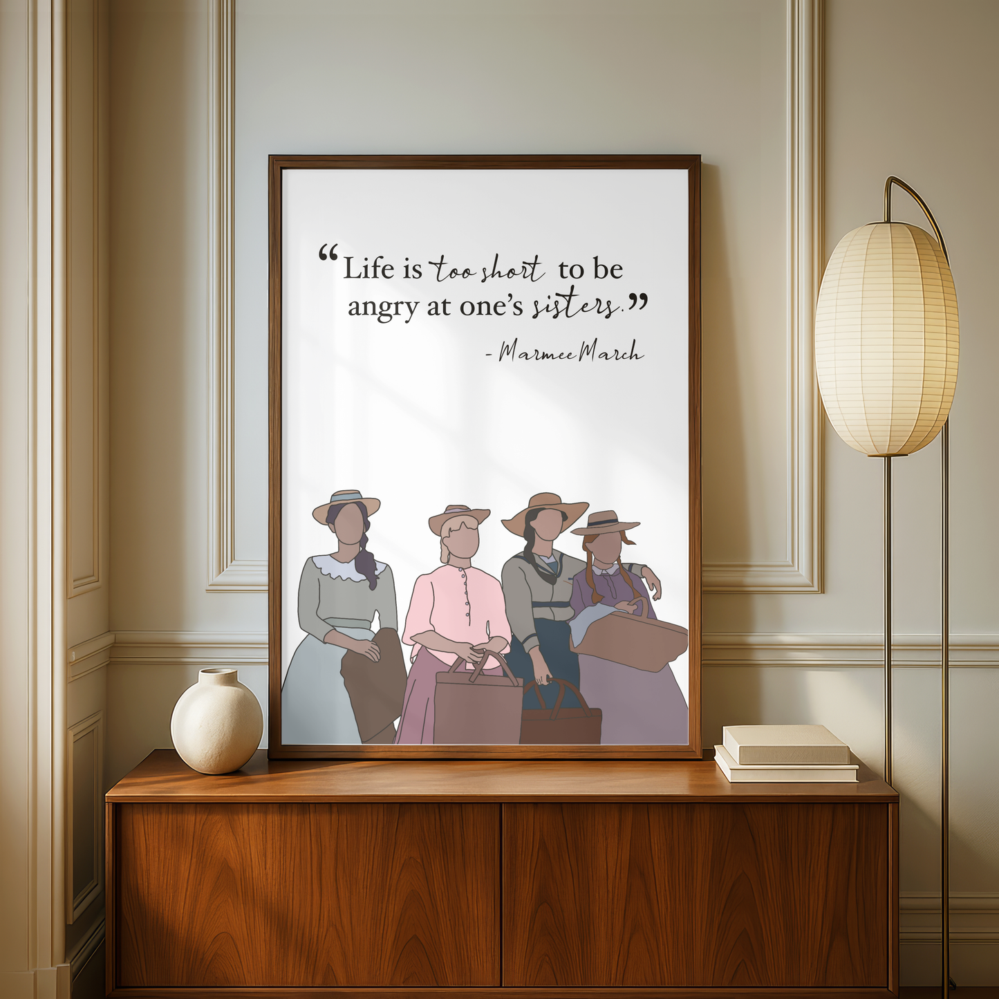 Little Women Quote Print - A5