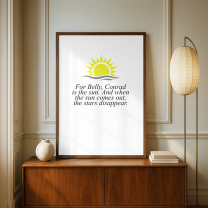 S1 The Summer I Turned Pretty Quote Print - A5