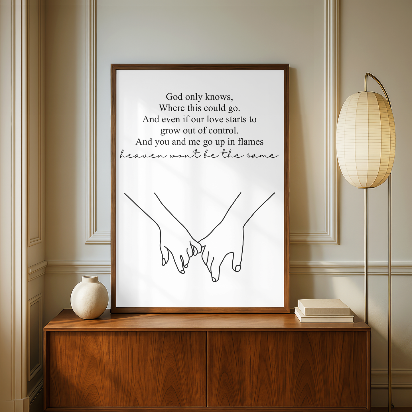 Niall Horan "Heaven" Lyric Print - A5
