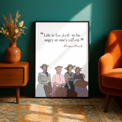 Little Women Quote Print - A5