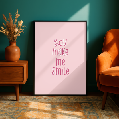 Uncle Kracker "You Make Me Smile" Lyric Print - A5