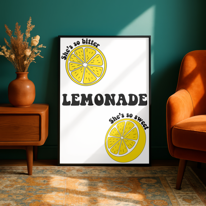 Louis Tomlinson "Lemonade" Lyric Print - A5