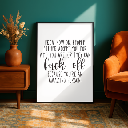 My Mad Fat Diary Quote Print - A5