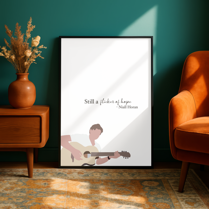 Niall Horan "Flicker" Lyric Print - A5