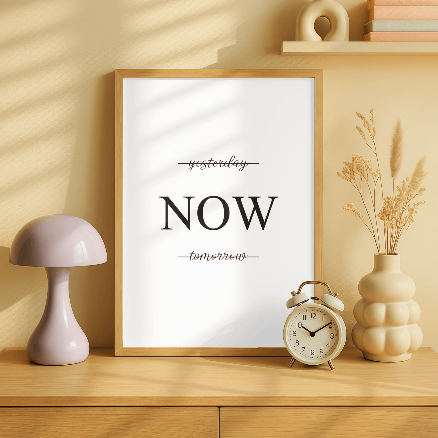 Yesterday, Now, Today Minimal Print