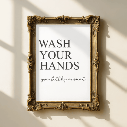 Minimal Funny Bathroom Print