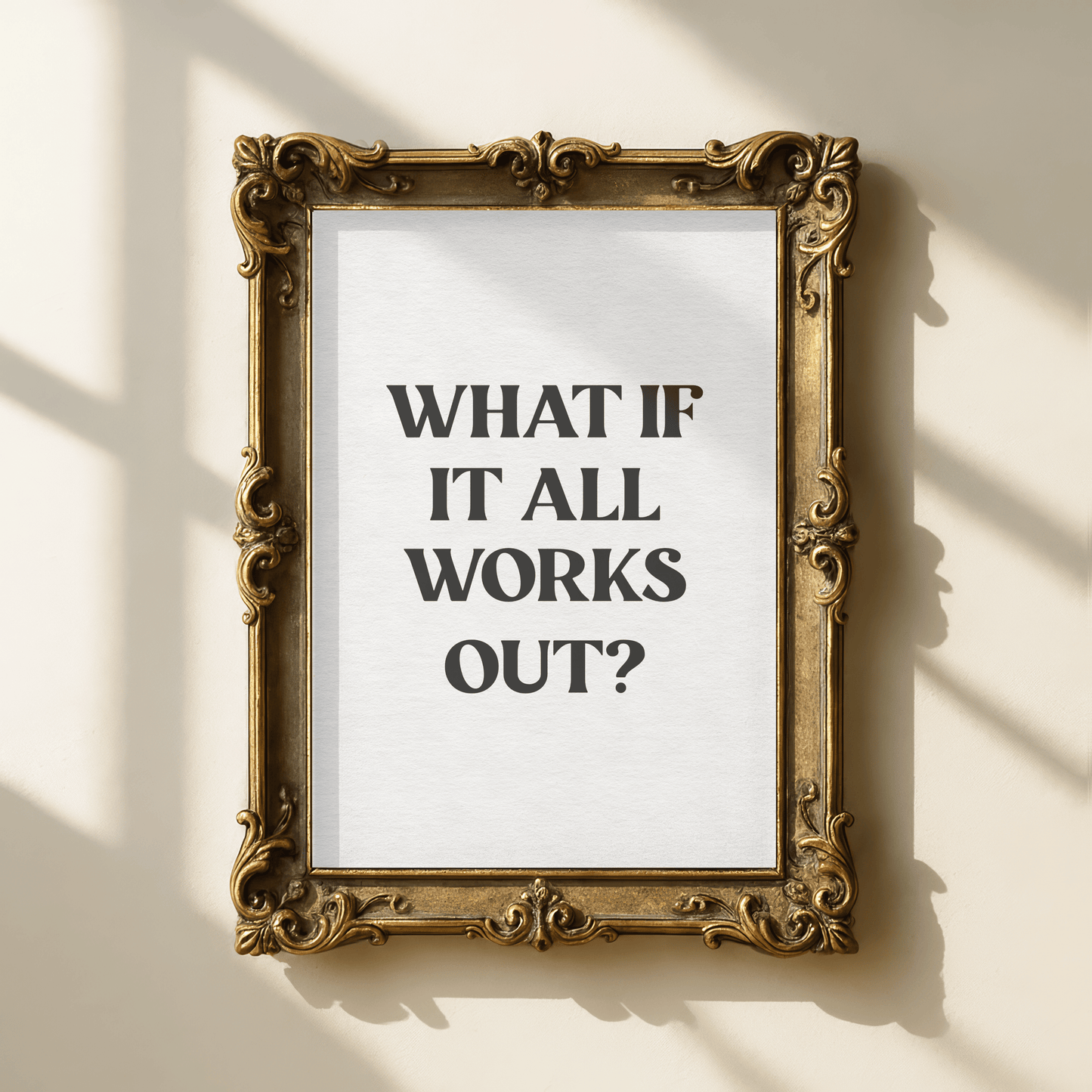 What if it all works out? Quote Print