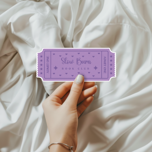 Slow Burn Book Club Sticker