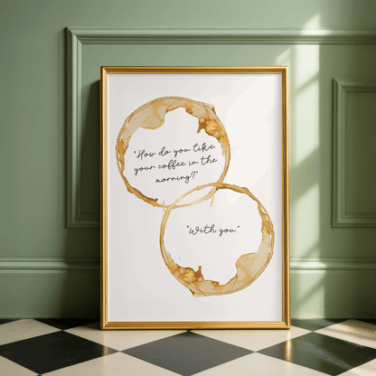 Coffee Couple Kitchen Print