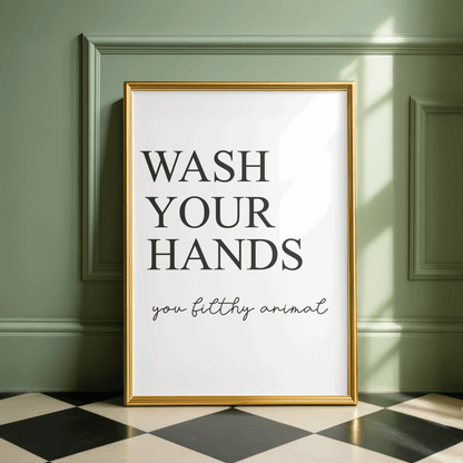 Minimal Funny Bathroom Print