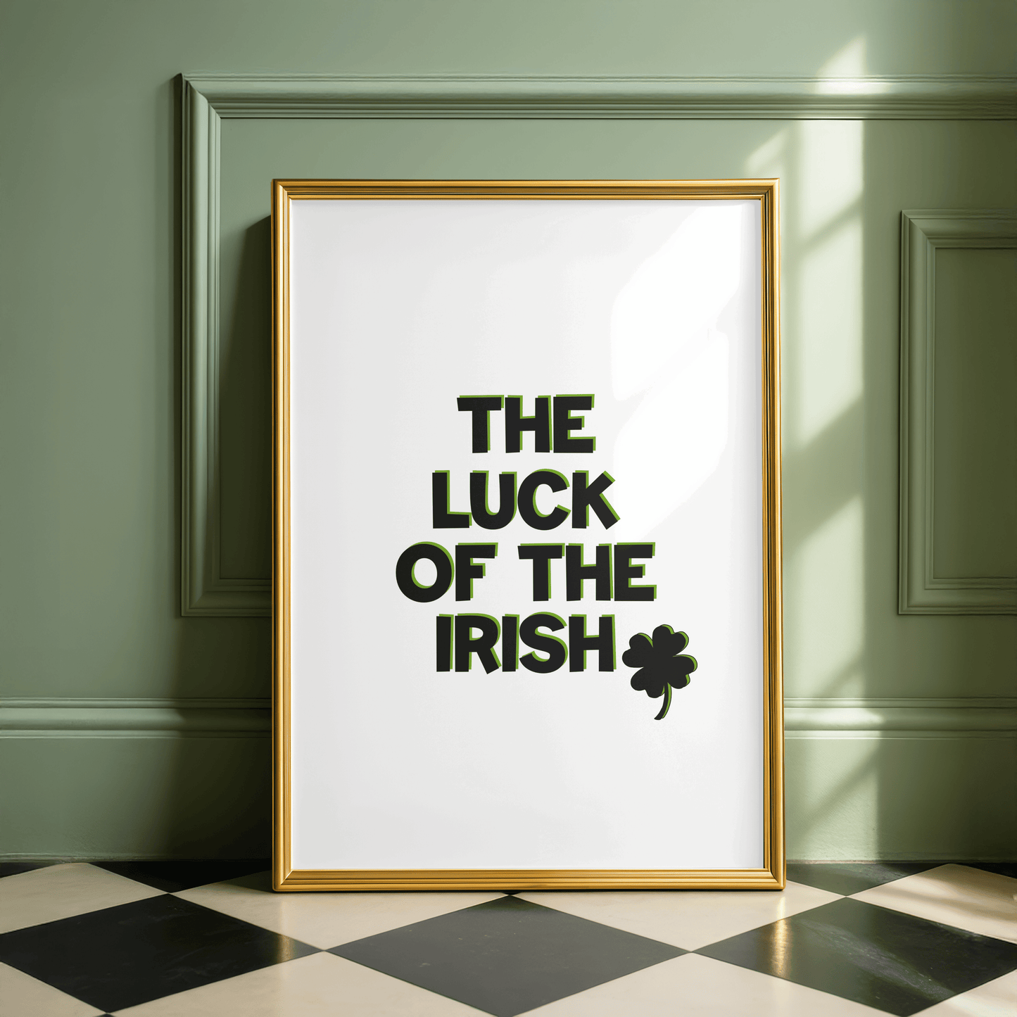 The Luck of the Irish Minimal Print