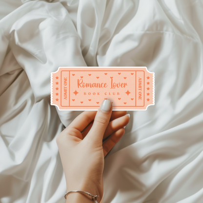 Romance Lover Book Club Sticker
