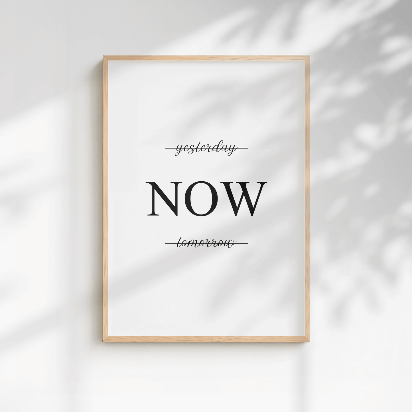 Yesterday, Now, Today Minimal Print