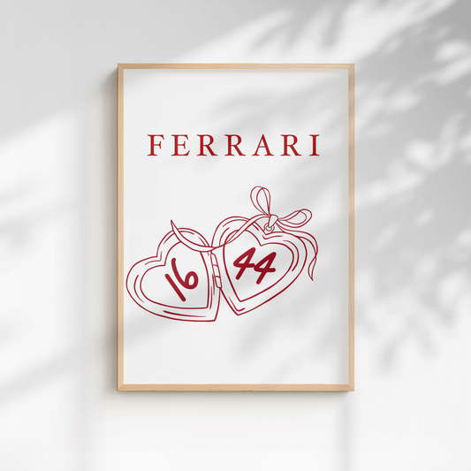 Motor Racing Inspired Team Print