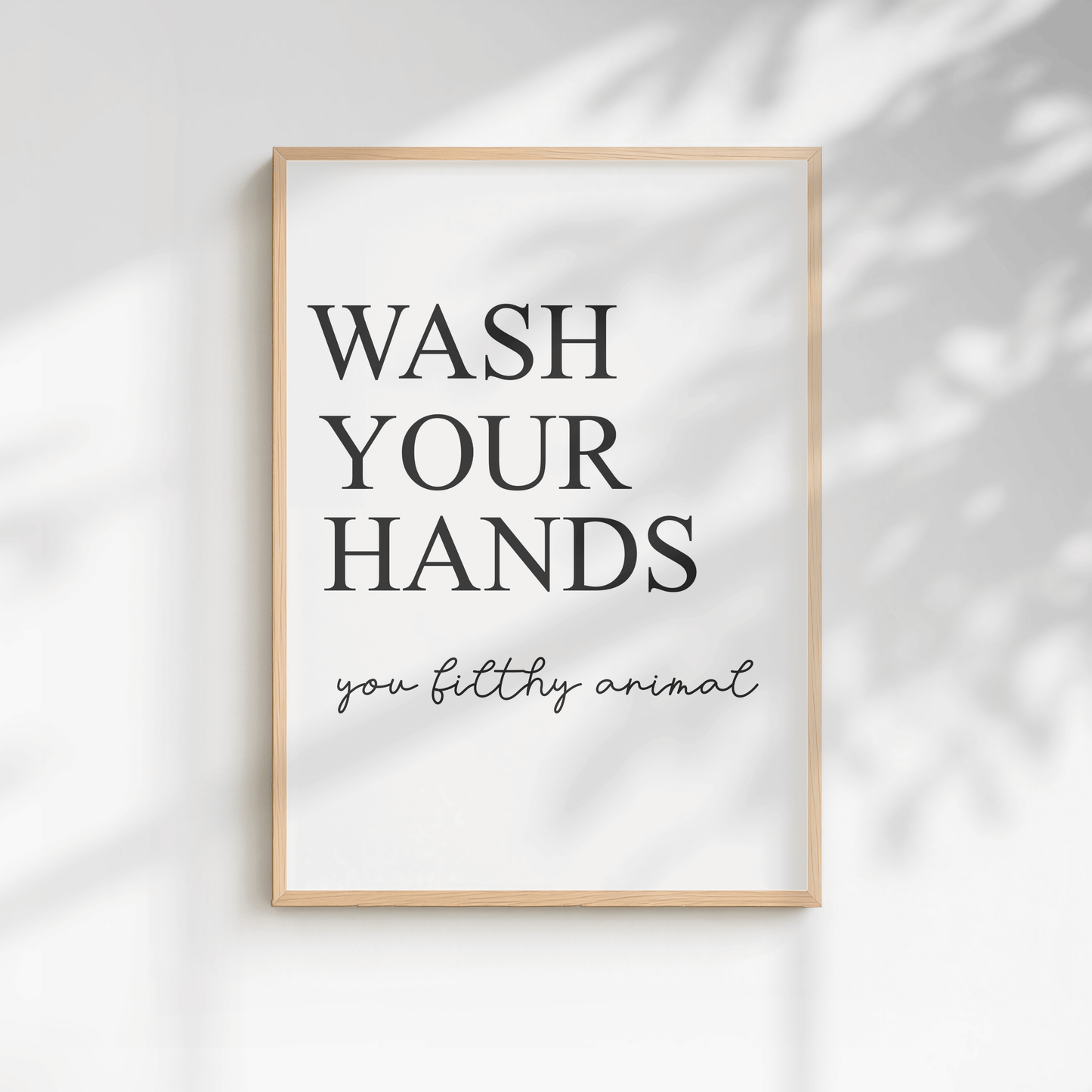 Minimal Funny Bathroom Print