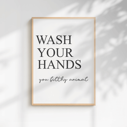 Minimal Funny Bathroom Print