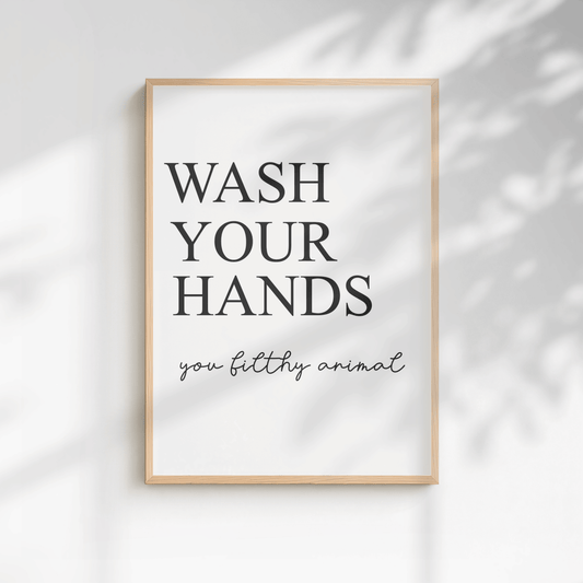 Minimal Funny Bathroom Print