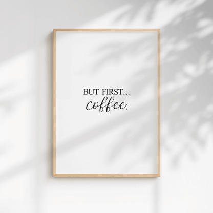 Minimal Coffee Kitchen Print