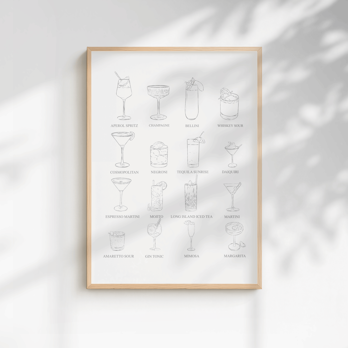 Cocktail Bar Minimal Print