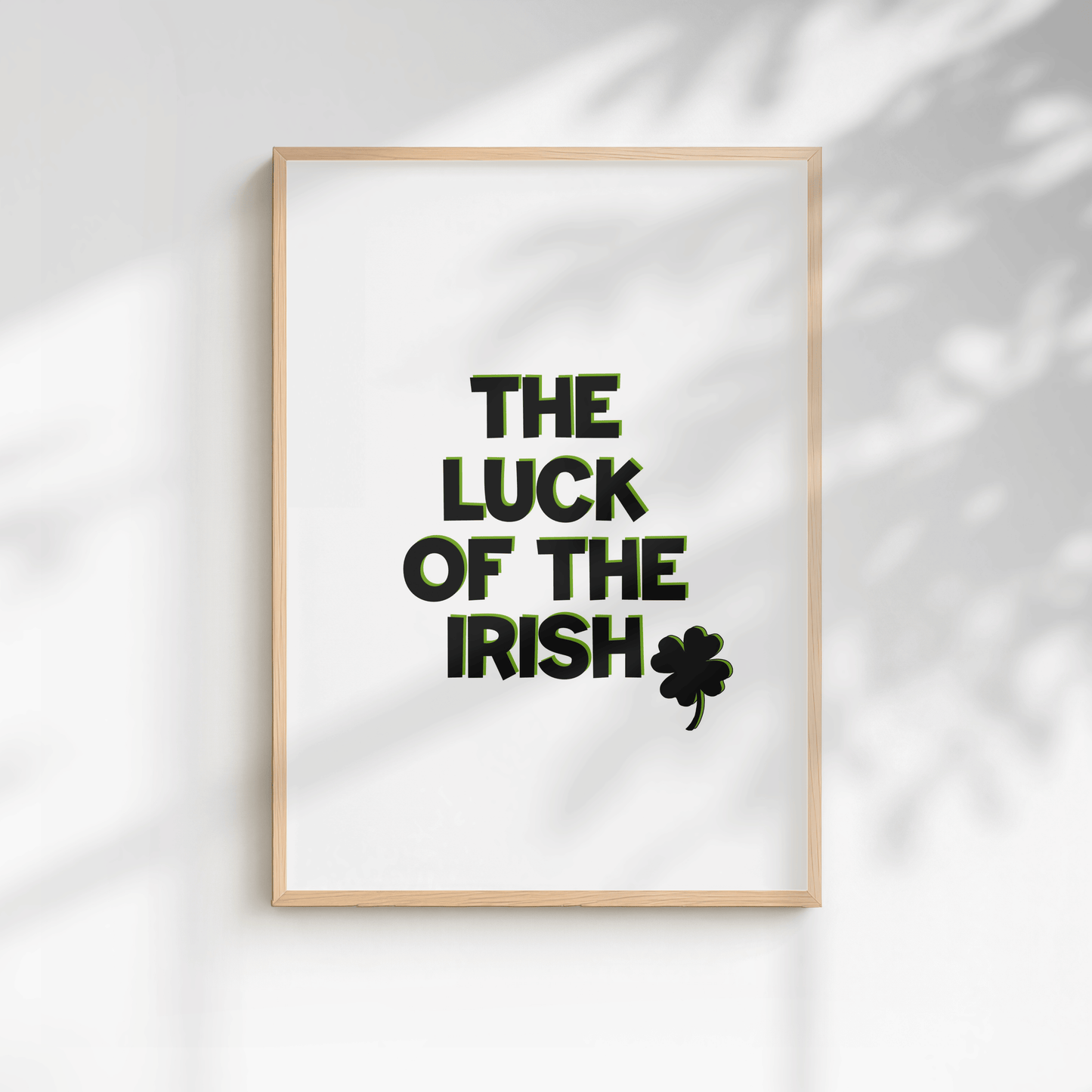 The Luck of the Irish Minimal Print
