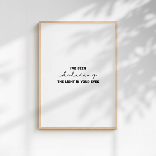 One Direction "Olivia" Lyric Print - A5