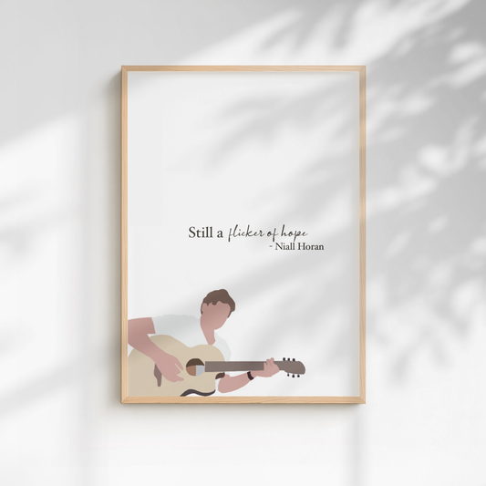 Niall Horan "Flicker" Lyric Print - A5