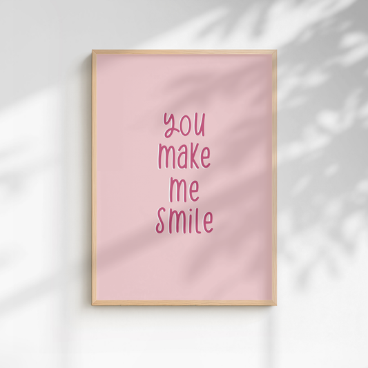 Uncle Kracker "You Make Me Smile" Lyric Print - A5