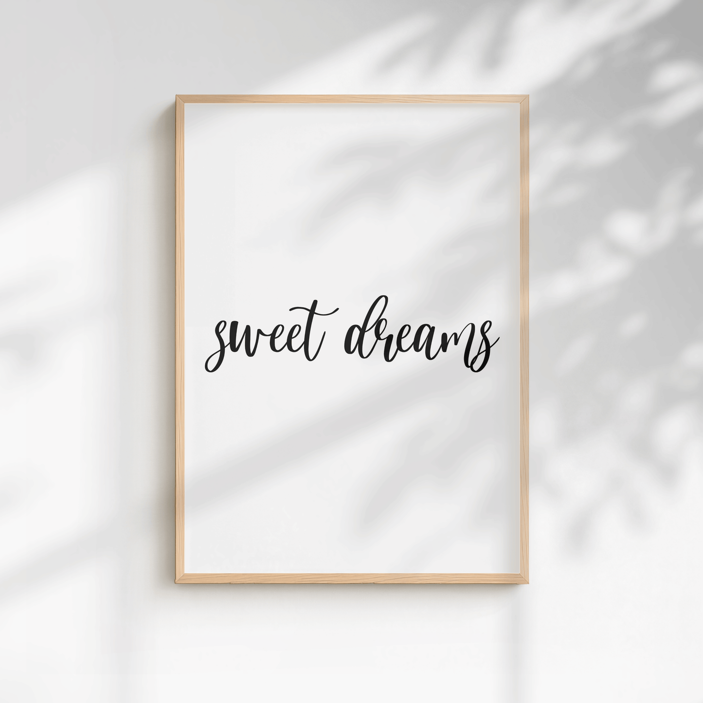 Sweet Dreams Bedroom Minimal Print