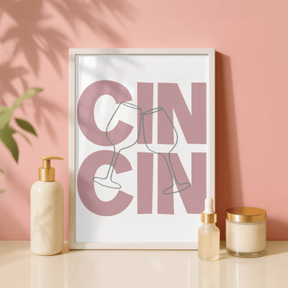 Cin, Cin Bar Print