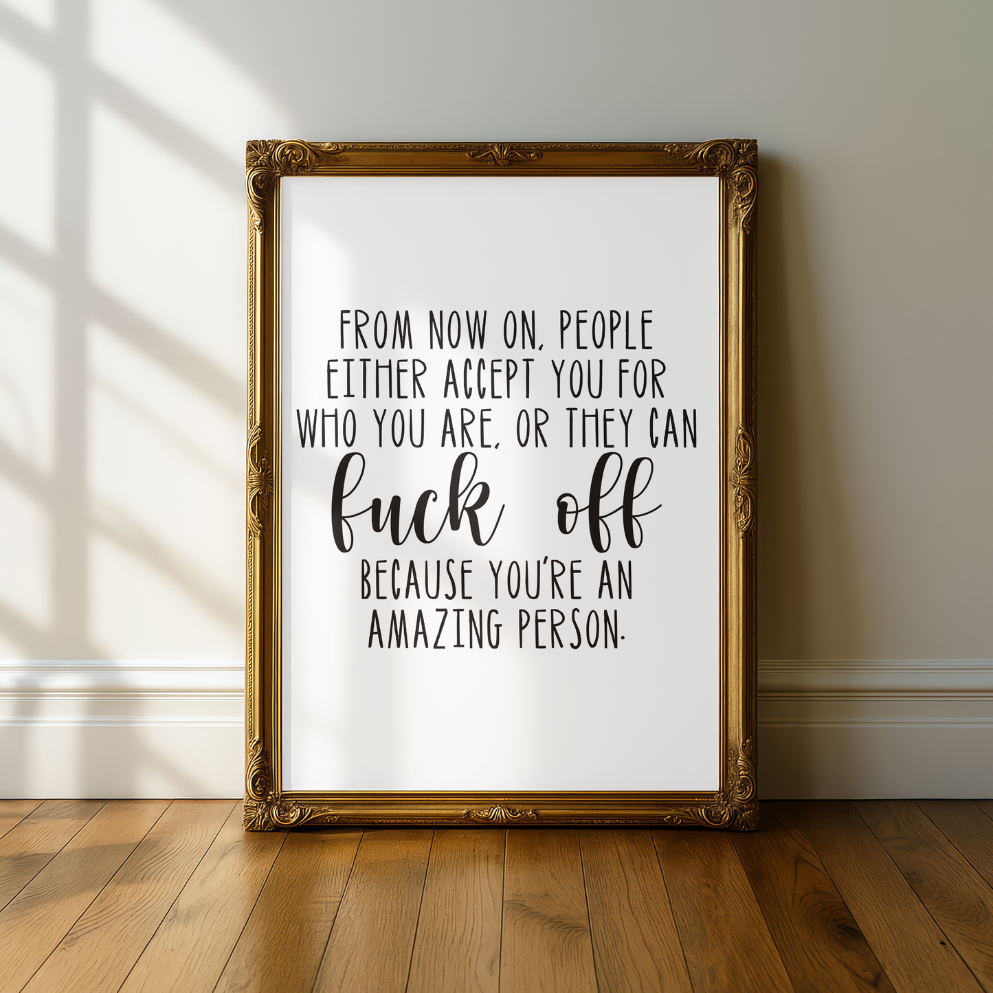 My Mad Fat Diary Quote Print - A5