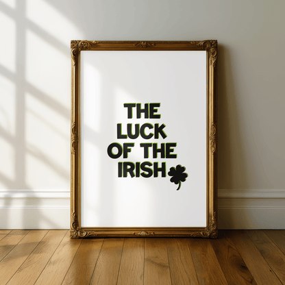 The Luck of the Irish Minimal Print