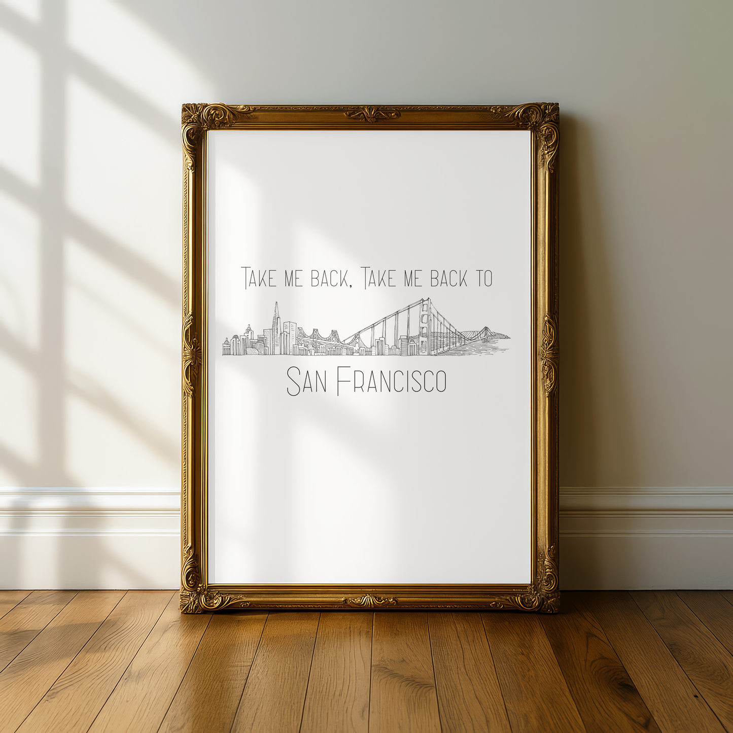 Niall Horan "San Francisco" Lyric Print - A5