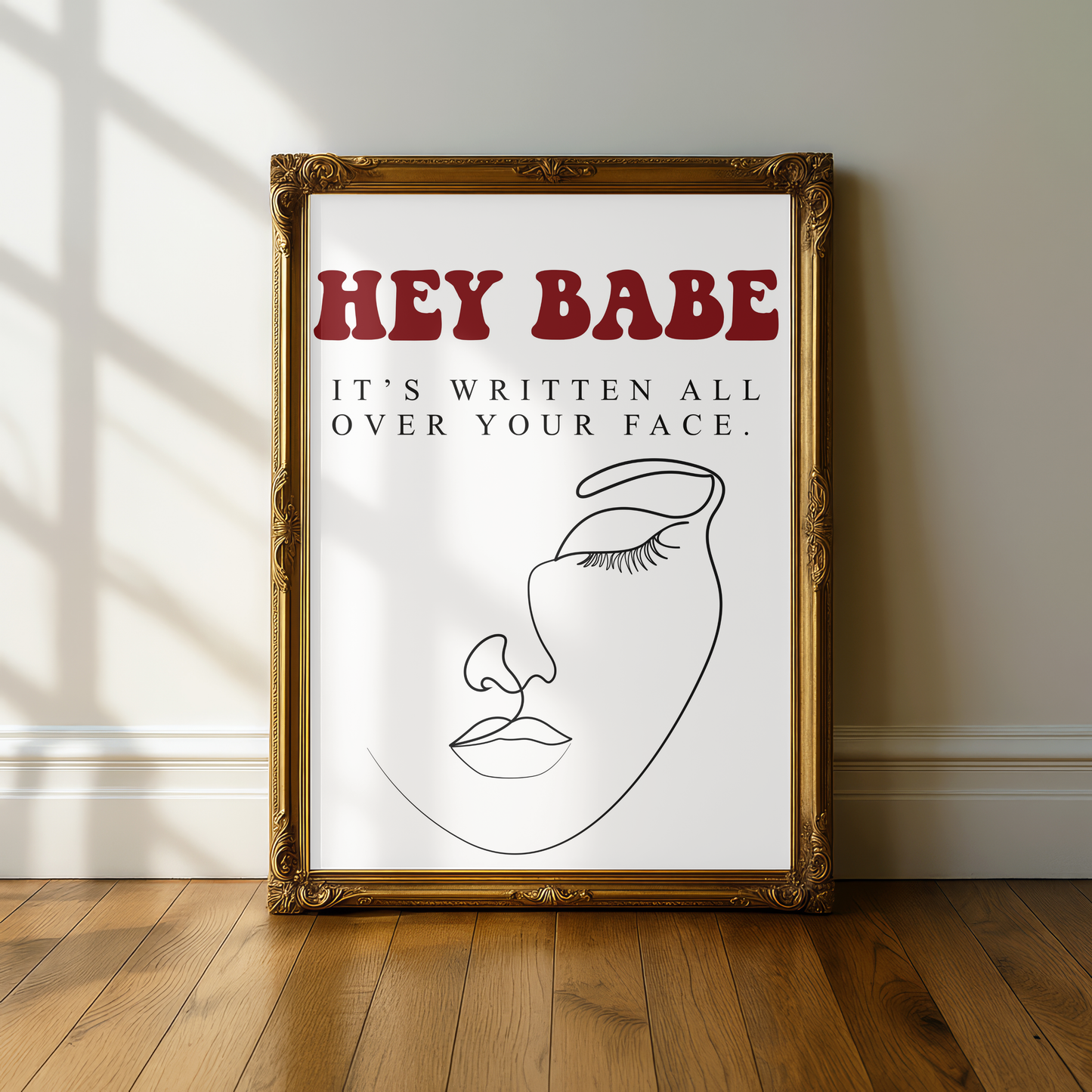 Louis Tomlinson "Written All Over Your Face" Lyric Print - A5