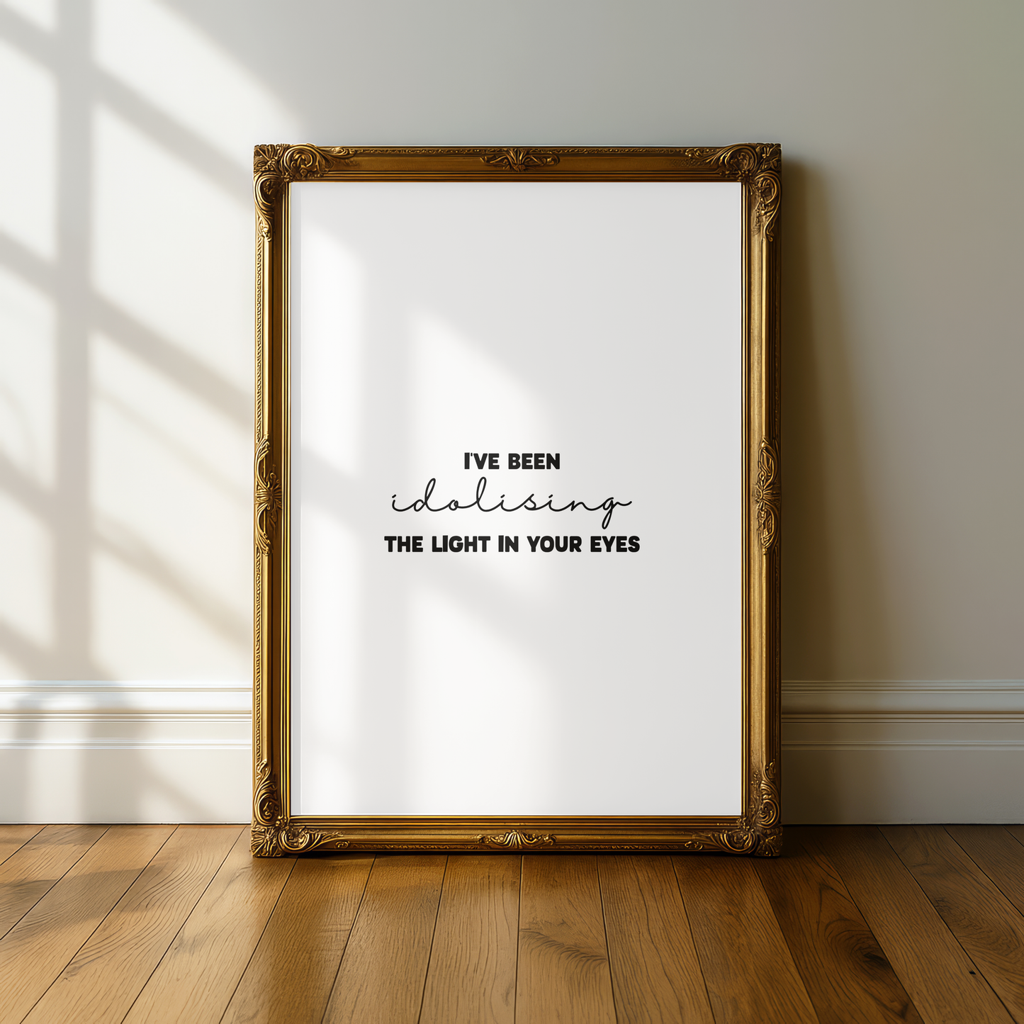 One Direction "Olivia" Lyric Print - A5