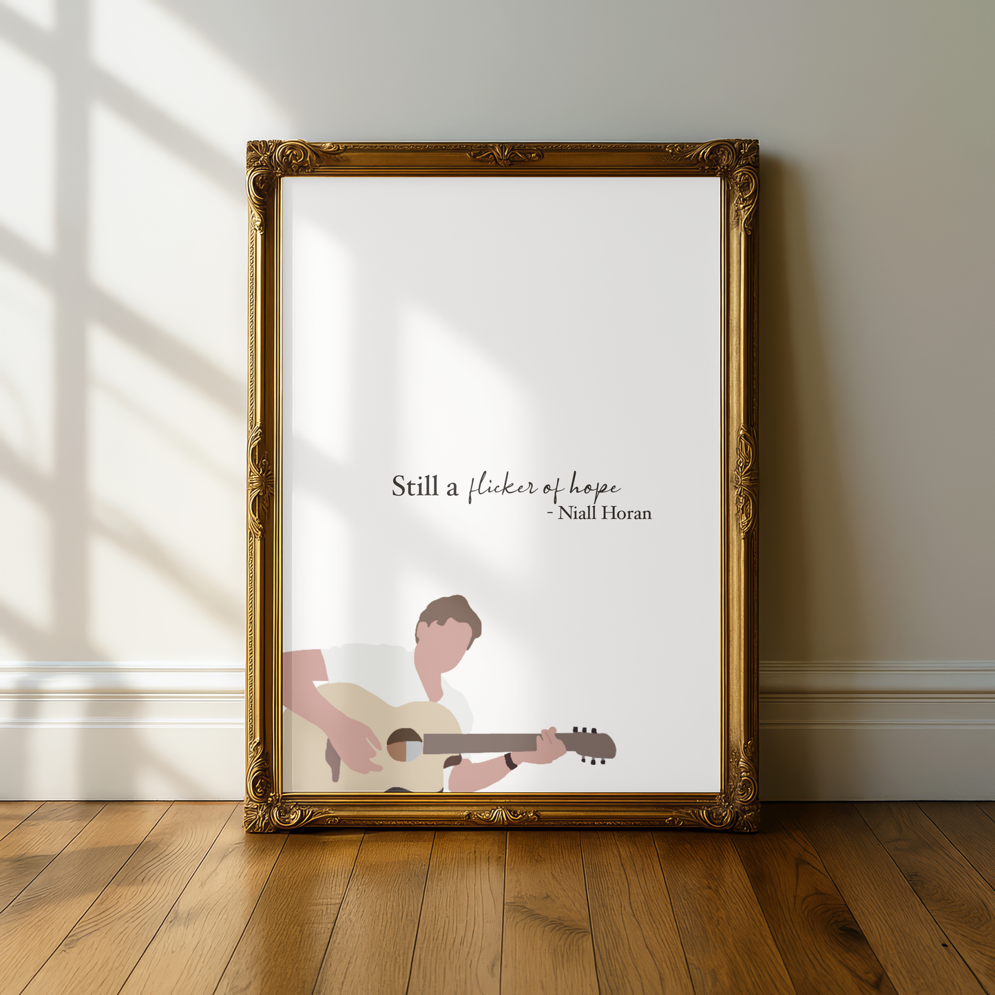 Niall Horan "Flicker" Lyric Print - A5