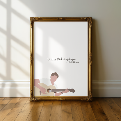 Niall Horan "Flicker" Lyric Print - A5