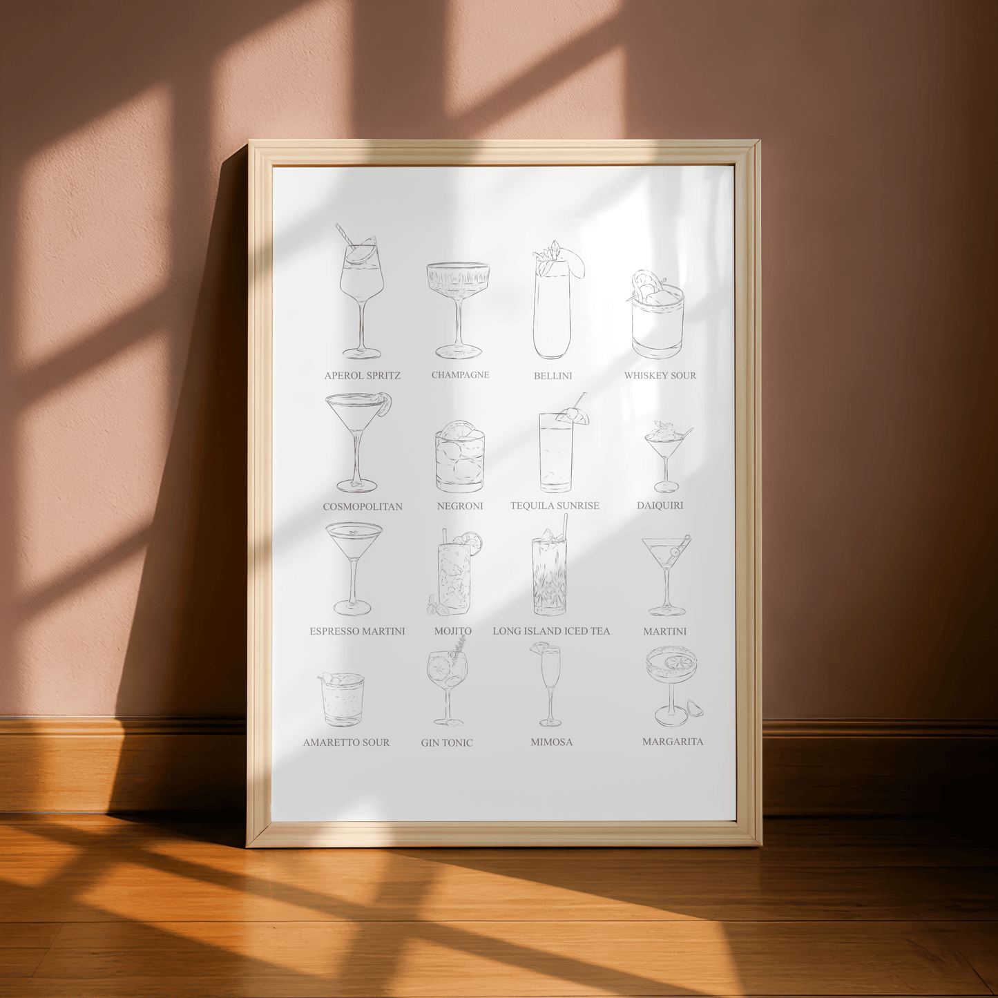 Cocktail Bar Minimal Print