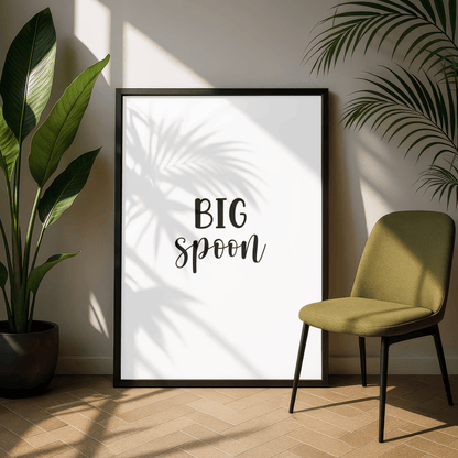 Big Spoon Bedroom Print