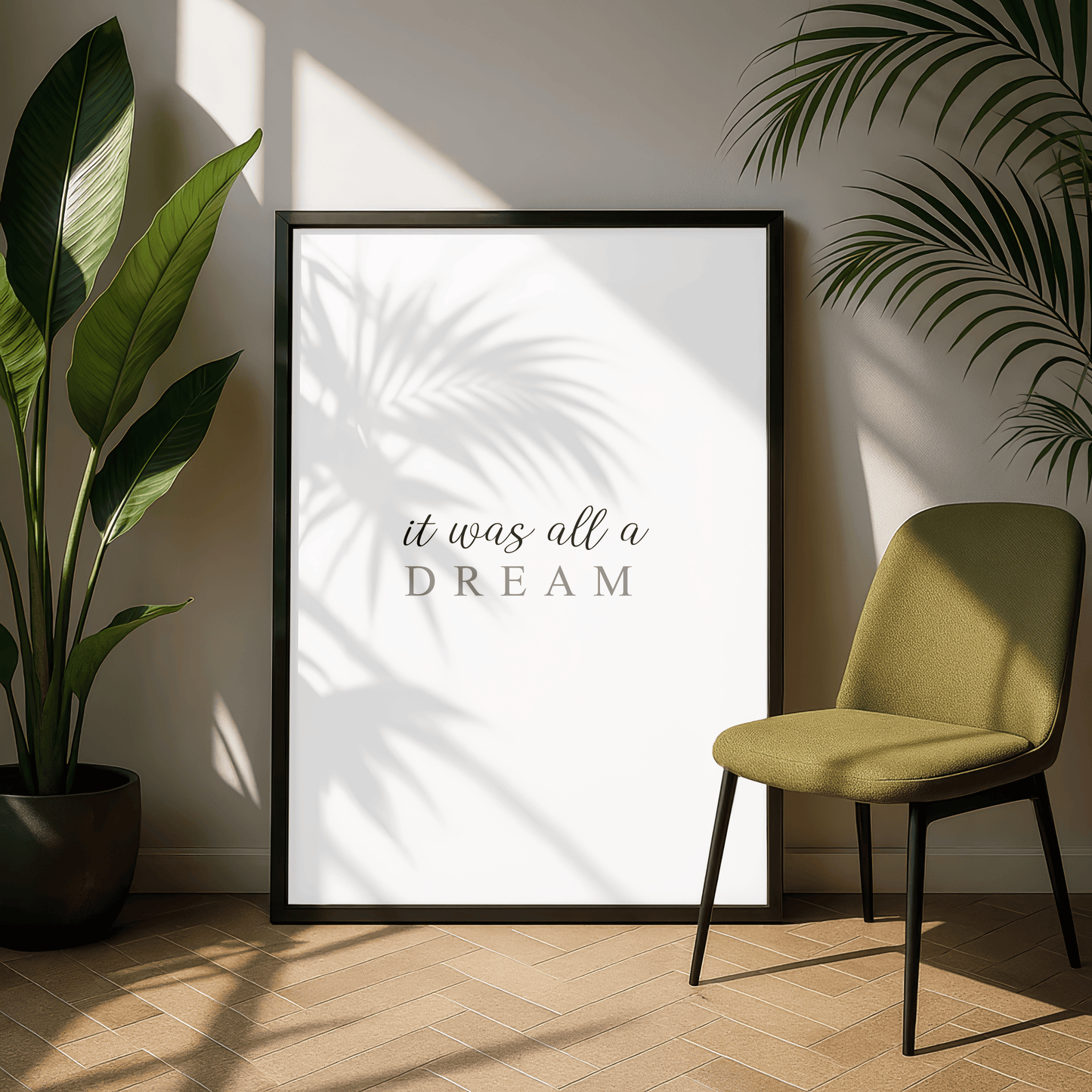 It Was All A Dream Minimal Print