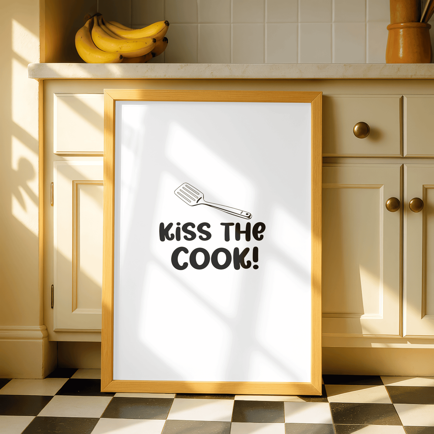 Kiss The Cook Kitchen Print