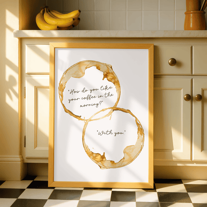 Coffee Couple Kitchen Print